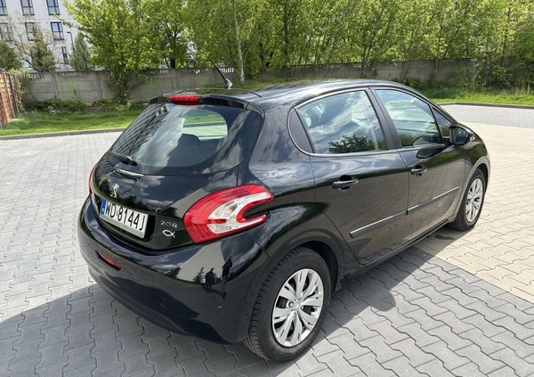 Peugeot 208 cena 23900 przebieg: 82794, rok produkcji 2012 z Warszawa małe 92